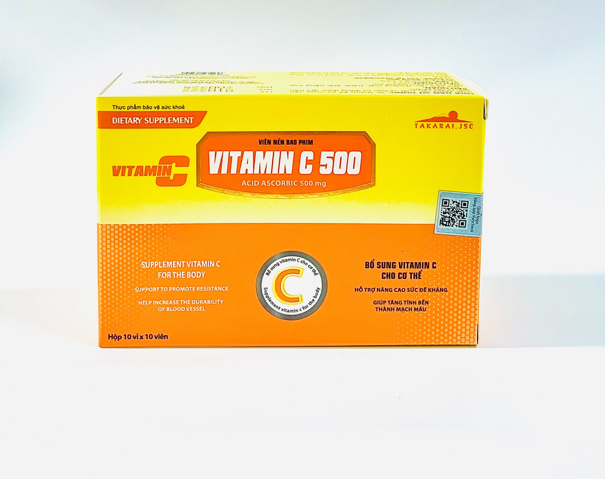 ( Date T4/27) Vitamin C 500 Takarai (H/100 viên) ( Q30200272 )