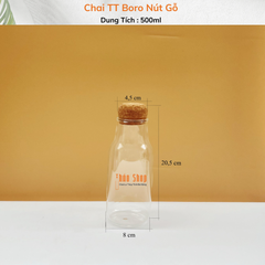Chai TT Boro Nút Gỗ 500ml