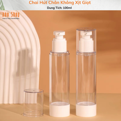Chai Chiết Chân Không Đầu Xịt Giọt 100ml