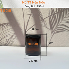 Cốc TT Nến Nâu 250ml