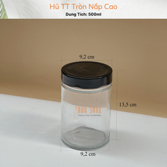 Hũ TT Tròn Nắp Cao 500ml