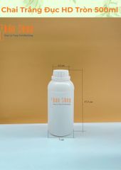 Chai Trắng Đục HD 500ml