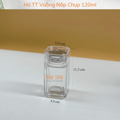 Hũ TT Vuông Nắp Chụp 120ml