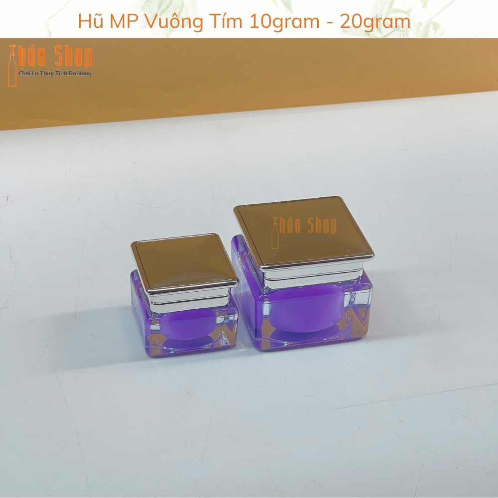 Hũ MP Vuông Tím 10gram - 20gram