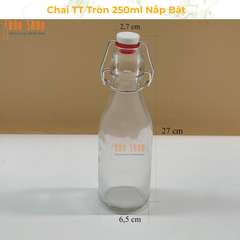 Chai TT Tròn 250ml Nắp Bật