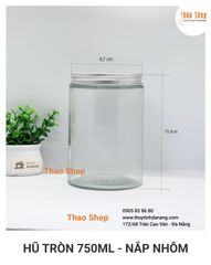 Hũ Thủy Tinh 750ml_Nắp Nhôm