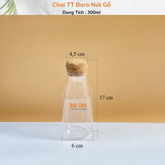 Chai TT Boro Nút Gỗ 300ml