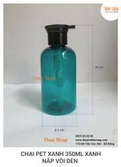 Chai Pet Xanh 350ML  Xanh - Nắp Vòi Đen