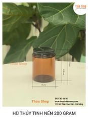 HŨ THỦY TINH NẾN 200GRAM