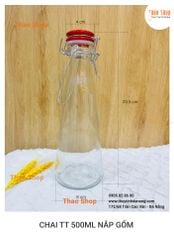 CHAI TT 500ML - NẮP GỐM