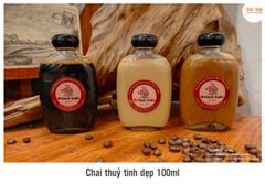 CHAI TT RƯỢU DẸP 100ML - NẮP NHỰA ĐEN