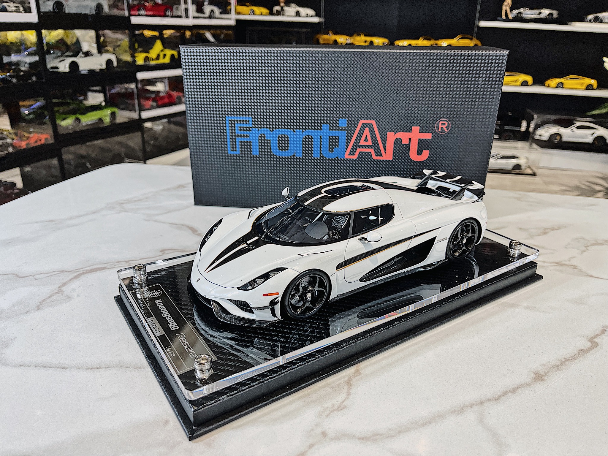 Frontiart 1/18 Koenigsegg Regera ホワイト Xe Mô Hình Koenigsegg Regera 1:18 FrontiArt ( Pearl White ) – Shop