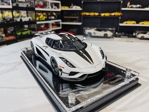  Xe Mô Hình Koeniggsegg Regera WhiteTỷ Lệ 1/18 FrontiArt 