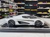 XE MÔ HÌNH KOENIGSEGG REGERA WHITE,TỶ LỆ 1/18 FRONTIART