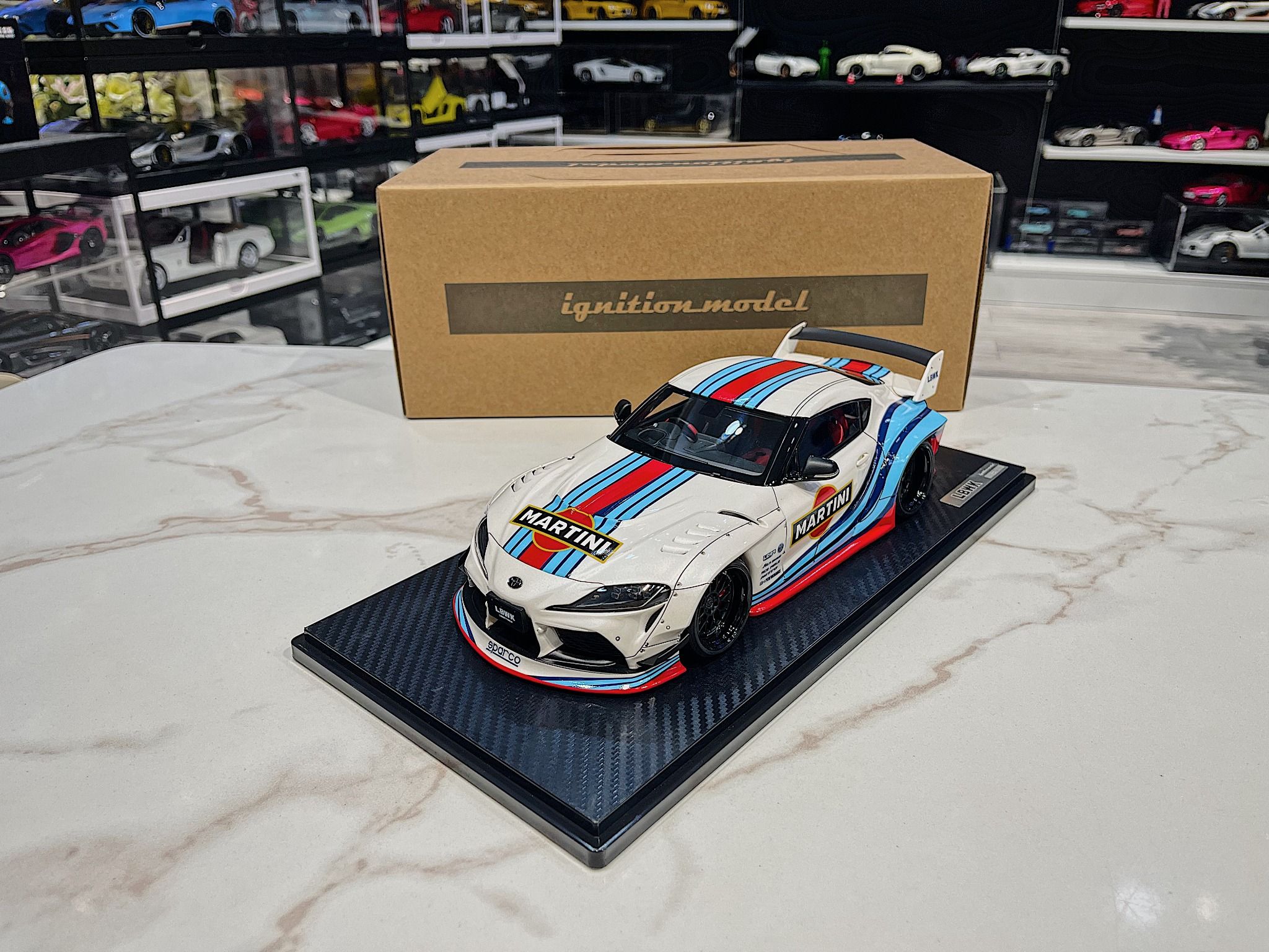 Xe mô hình Toyota Supra LBW Martini Version
