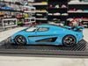 XE MÔ HÌNH KOENIGSEGG REGERA BLUE,TỶ LỆ 1/18 FRONTIART