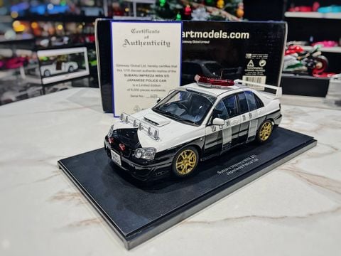  XE MÔ HÌNH SUBARU IMPREZA WRX STi JAPANESE POLICE CAR 