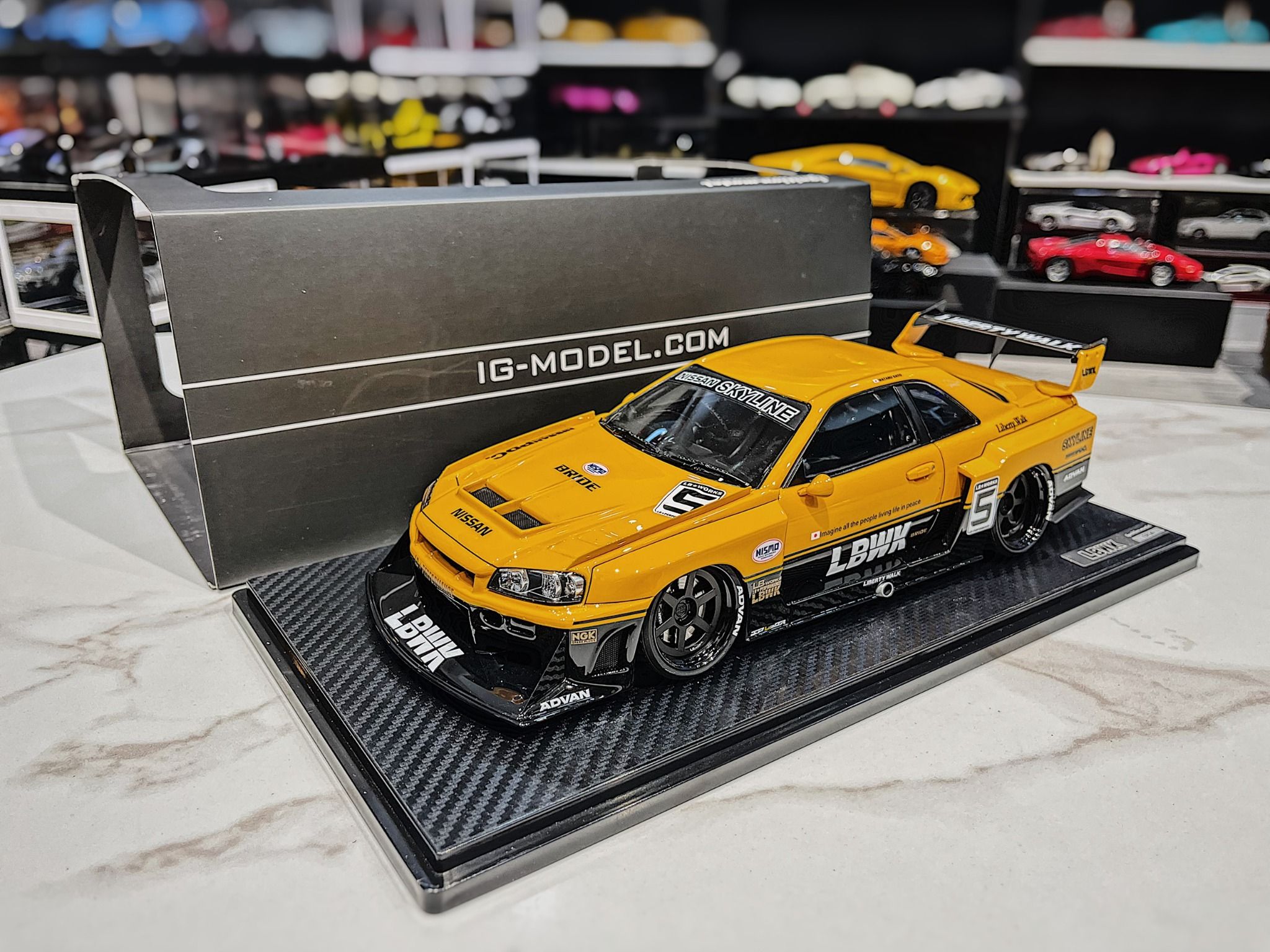 XE MÔ HÌNH NISSAN LB-ER34 SUPER SILHOUETTE SKYLINE