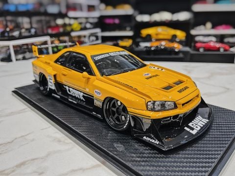  XE MÔ HÌNH NISSAN LB-ER34 SUPER SILHOUETTE SKYLINE 