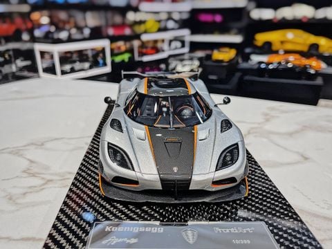  XE MÔ HÌNH KOENIGSEGG AGERA RS SILVER 