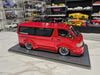 XE MÔ HÌNH WORKS HIACE RED METALLIC