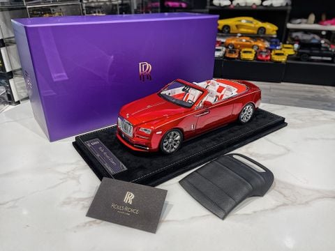  XE MÔ HÌNH ROLLS ROYCE DAWN FLAME RED 