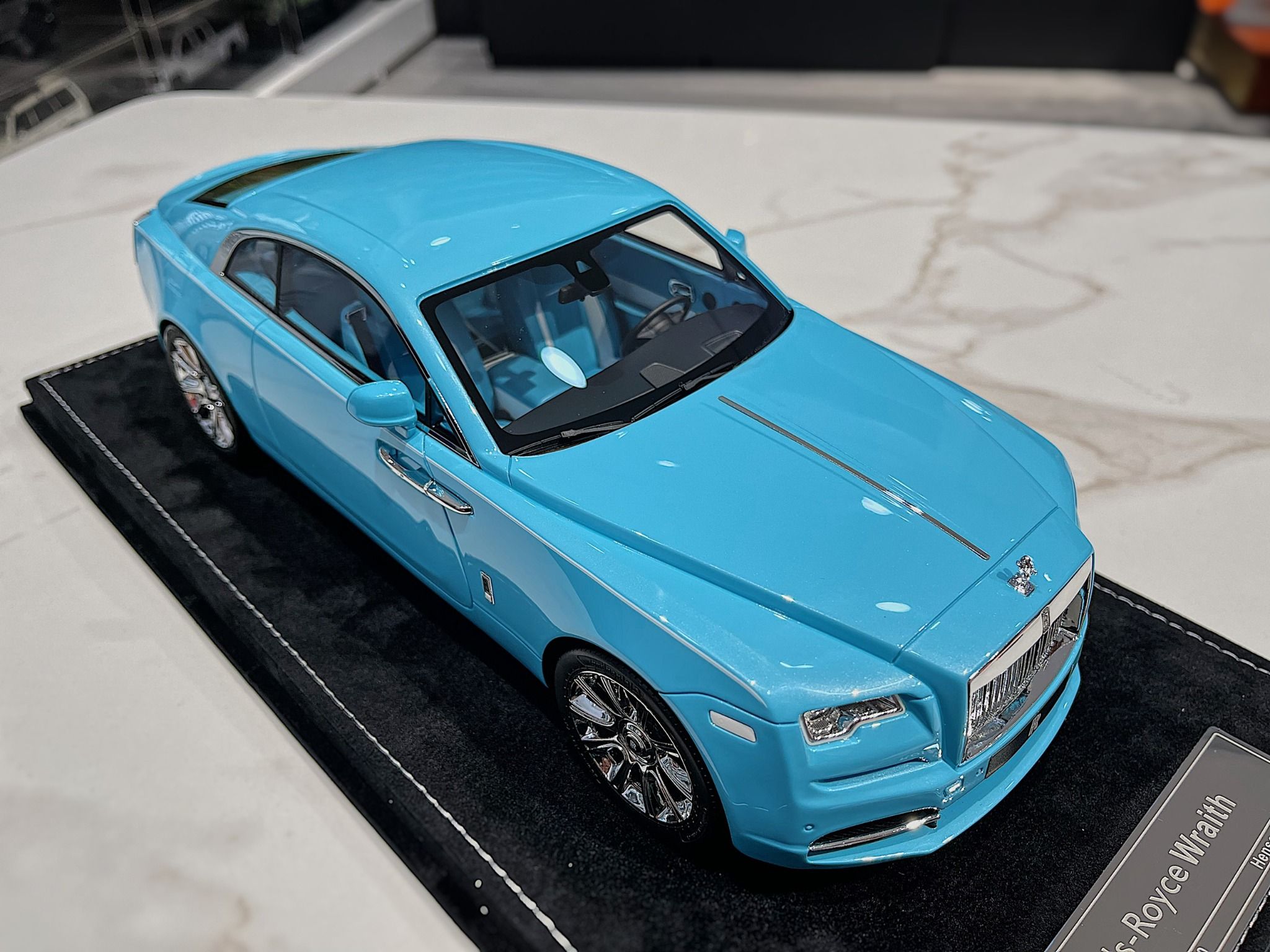 XE MÔ HÌNH ROLLS ROYCE WRAITH BABY BLUE,TỶ LỆ 1/18 HH – Mô Hình Tĩnh ...