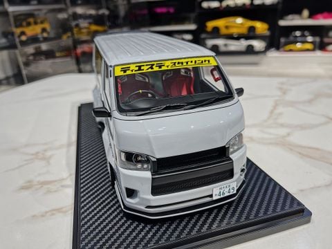  XE MÔ HÌNH TOYOTA HIACET・S・D WORKS GREY,TỶ LỆ 1/18 IGNITION 