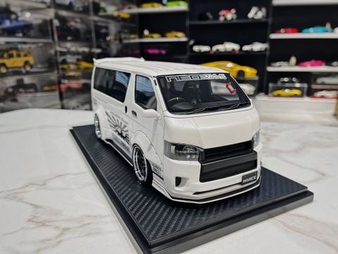  XE MÔ HÌNH TOYOTA HIACET・S・D WORKS WHITE,TỶ LỆ 1/18 IGNITION 