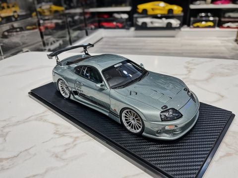  XE MÔ HÌNH TOYOTA SUPRA GT300 TOP SECRET GREY,TỶ LỆ 1/18 IGNITION 