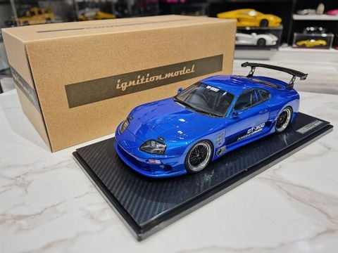  XE MÔ HÌNH TOYOTA SUPRA GT300 TOP SECRET,TỶ LỆ 1/18 IGNITION 