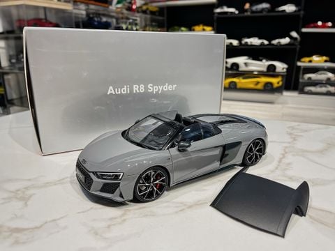  XE MÔ HÌNH AUDI R8 2021 GREY,TỶ LỆ 1/18 KENGFAI 