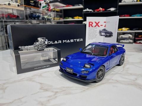  XE MÔ HÌNH MAZDA RX-7 X ENGINE,TỶ LỆ 1/18 POLAR MASTER 