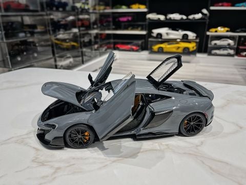  XE MÔ HÌNH MCLAREN 675LT GREY,TỶ LỆ 1/18 AUTOART 