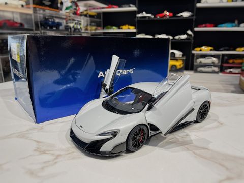  XE MÔ HÌNH MCLAREN 675LT WHITE,TỶ LỆ 1/18 AUTOART 