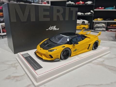  XE MÔ HÌNH LAMBORGHINI HURACAN LB-SILHOUETTE WORKS GT,TỶ LỆ 1/18 IVY MODEL 