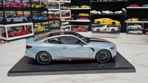  XE MÔ HÌNH BMW M4 CSL (G82) GREY 2022,TỶ LỆ 1/18 GTSPIRIT 