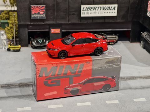  XE MÔ HÌNH HONDA CIVIC TYPE R RED,TỶ LỆ 1/64 MINIGT 