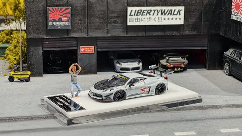  XE MÔ HÌNH FERRARI 458 LBWK GT,TỶ LỆ 1/64 STAR MODEL 