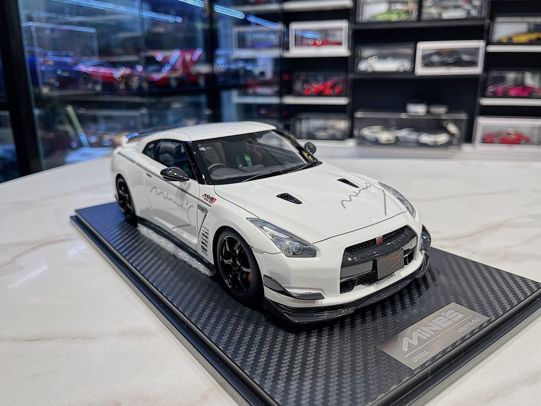XE MO HÌNH NISSAN GT-R R35 MINE'S VERSION,TỶ LỆ 1/18 ONE MODEL – Mô ...