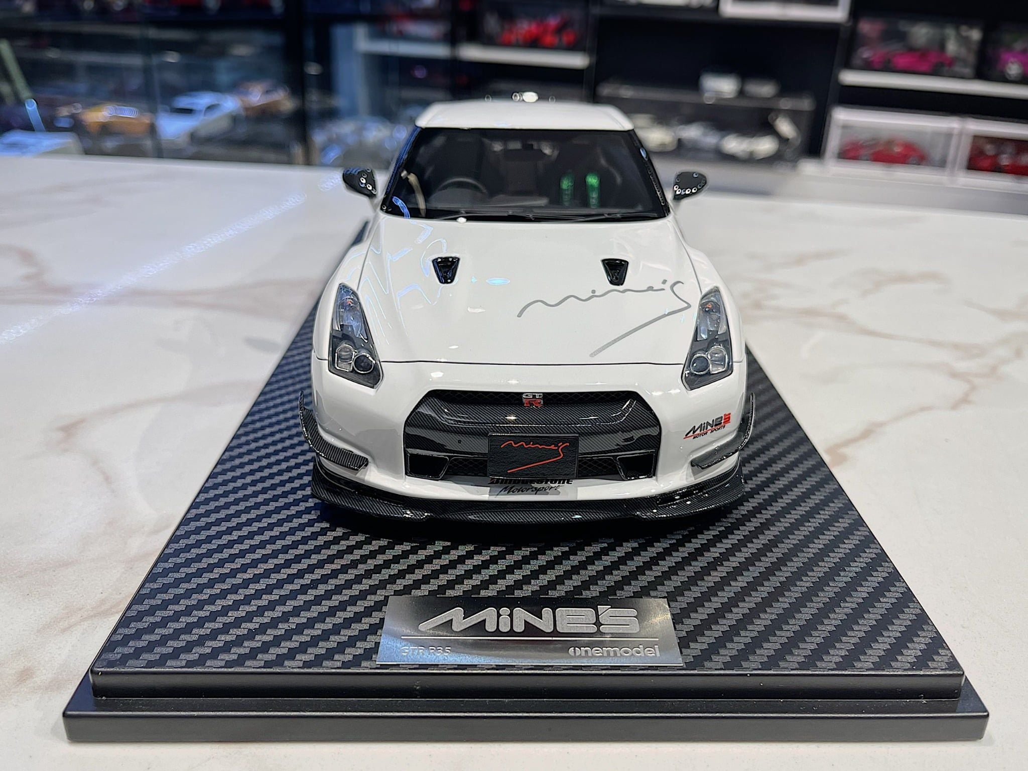 XE MO HÌNH NISSAN GT-R R35 MINE'S VERSION,TỶ LỆ 1/18 ONE MODEL – Mô ...