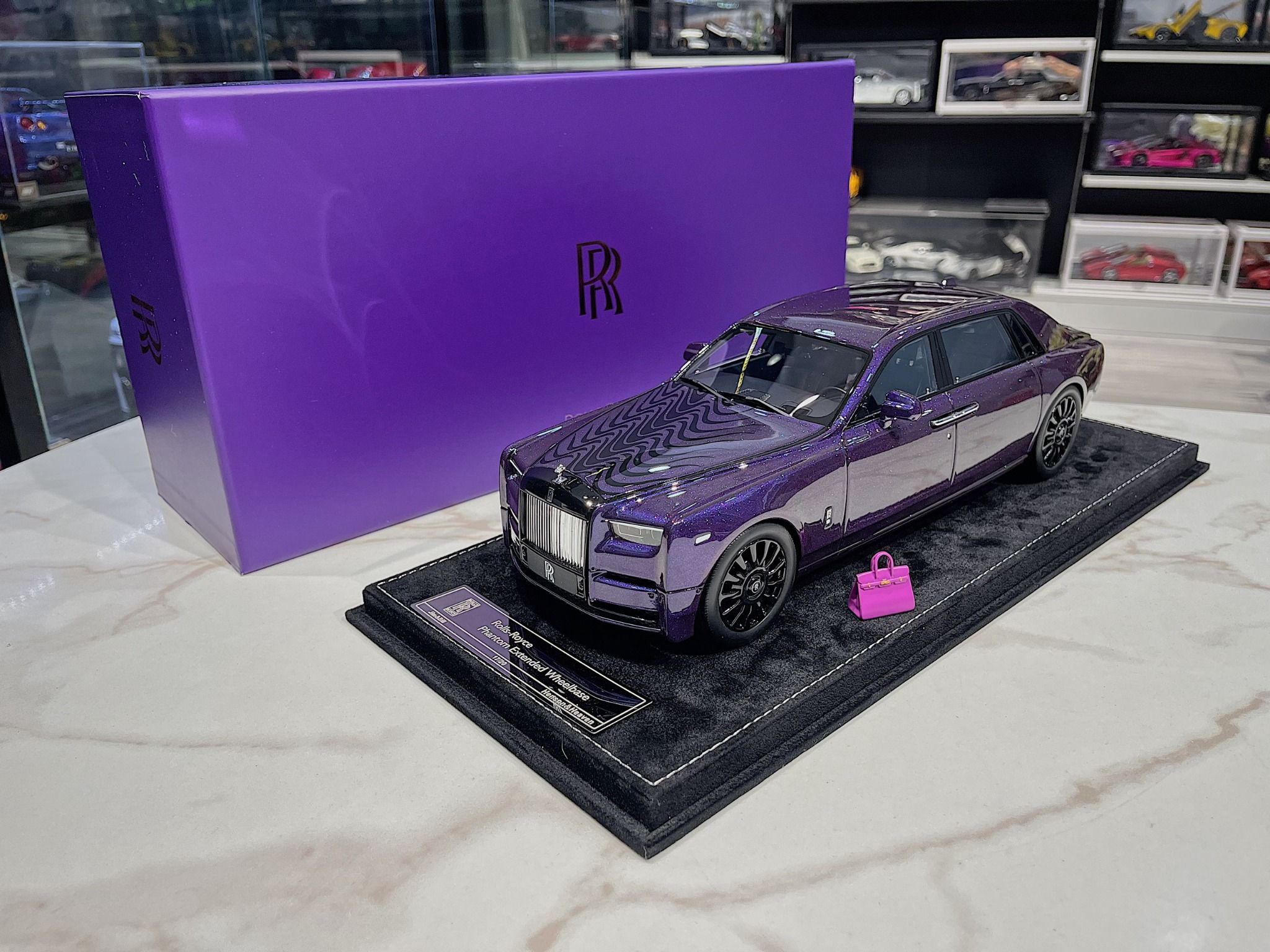 XE MÔ HÌNH ROLLS ROYCE PHANTOM CHEMELOEN,TỶ LỆ 1/18 HENSON & HEAVEN