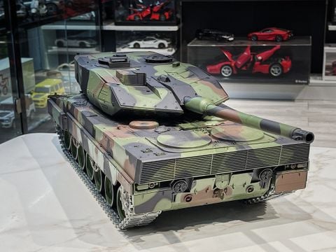  XE TANK ĐIỀU KHIỂN XÍCH KIM LOẠI GERMEN LEOPARD 2 A6,TỶ LỆ 1/16 HENGLONG 