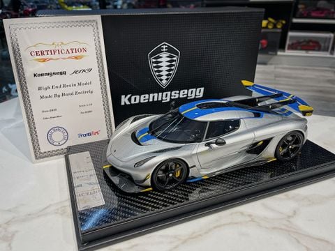  XE MÔ HÌNH KOENIGSEGG JESKO SILVER,TỶ LỆ 1/18 FRONTIART 