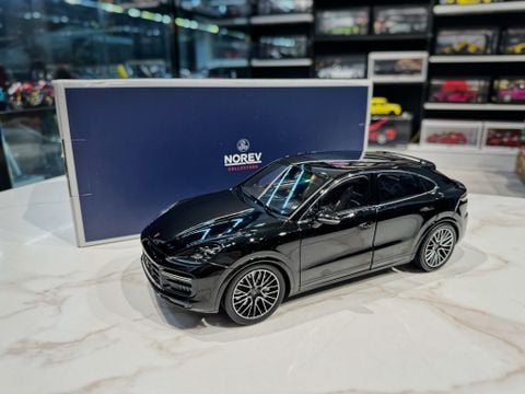  XE MÔ HÌNH PORSCHE CAYENNE TURBO COUPE BLACK,TỶ LỆ 1/18 NOREV 