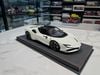 XE MÔ HÌNH FERRARI SF90 STRADALE WHITE,TỶ LỆ 1/18 BBR MODEL