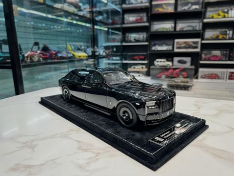  XE MÔ HÌNH ROLLS ROYCE PHANTOM VIII DIAMOND BLACK,TỶ LỆ 1/18 HENSON HEAVEN 