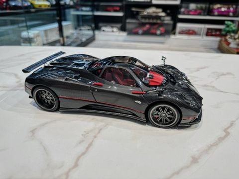  XE MÔ HÌNH PAGANI ZONDA F CARBON FIBER,TỶ LỆ 1/18 ALMOST REAL 