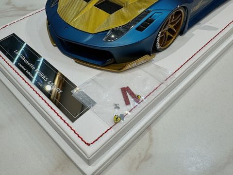  XE MÔ HÌNH FERRARI 458 LIBERTY WALK GT,TỶ LỆ 1/18 IVY MODEL 