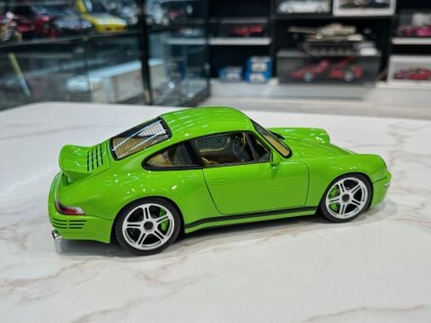  XE MÔ HÌNH PORSCHE RUF GREEN,TỶ LỆ 1/18 ALMOST REAL 
